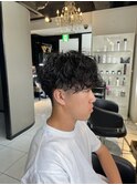 波巻きスパイラルパーマ 波巻きパーマ メンズパーマ