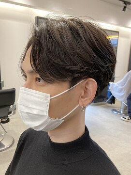 キングオブヘアバイノイズアンドフィフス 京都駅前店(KING of hair by NOISM&fifth) ニュアンスパーマセンターパートコンマヘアツーブロック