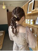 お呼ばれヘア×ツインアレンジ
