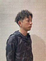 アクトスタイリッシュヘアー 知立(Act stylish hair)&nbsp;メンズショートアップバングツイストスパイラルパーマハイライト
