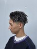 メンズカット＋メッシュ＋パーマ￥13800