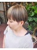 ハイライト/マッシュショート