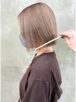 マジコ 原宿(Magico)&nbsp;ボブ/ブロンドベージュカラー/ケアブリーチ/ダブルカラー/原宿