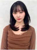 レイヤー/ネビージュ/韓国ヘア/イメチェン/縮毛矯正/新宿