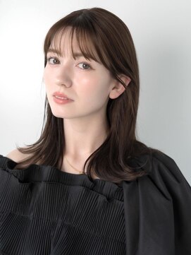 サンバレー(SUNVALLEY) ミディアムレイヤー　ナチュラルアッシュベージュ