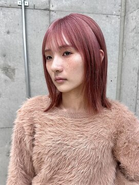 メゾン ノエラ(Maison Noella) ボブ/くびれレイヤー/ピンクカラー/髪質改善/縮毛矯正/南草津