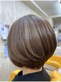 伸ばしかけOK◎低めボリュームの上品ボブ