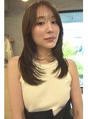 レイヤーカット　お顔周りカット