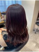 透明感カラー/柔らかウェーブ/髪質改善/ブラウン