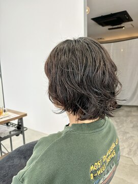 テラス トヨタ(Telasu Toyota) 朝楽5分セットのゆるふわ外ハネなショートパーマスタイル