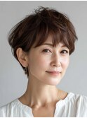 クラゲヘアー/小顔/ココアベージュ/オリーブグレー/川西