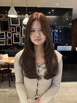 サラビューティーサイト 志免店(SARA Beauty Sight)&nbsp;【レイヤーカット】ブリーチなしベージュ／赤味消し