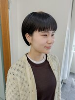 髪と自然&nbsp;丸みショート×ワイドバング