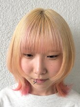フッタ(Futta)&nbsp;ピンクエンドカラー×ウルフカット