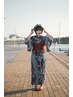 【浴衣着付け】お気に入りの浴衣を着てお出かけしよう♪￥３８５０