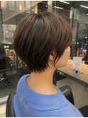 ショート/ボブ/ハイライト/インナーカラー/白髪ぼかし/銀座駅