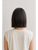 ベルス(bellus)&nbsp;シースルーバング×ナチュラル外ハネボブ  コメント　20代　30代