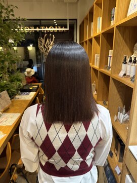 アンボス(Ambos) 切りっぱなしボブ×美髪矯正！