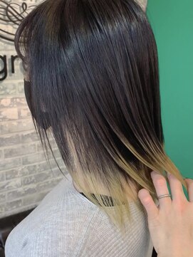 グロウ 上野御徒町(grow) 大人かわいい/ココアブラウン/フリンジウェーブ[上野/御徒町］