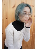 ブゾン(buZon)&nbsp;＊【buZonブゾン】コンパクトアンニュイ ボブ×グリーンヘア