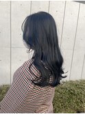 ＊ブリーチなし透明感カラーブルーブラックブルーアッシュグレー