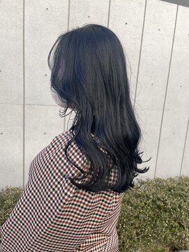 アクアオモテサンドウ(ACQUA omotesando) ＊ブリーチなし透明感カラーブルーブラックブルーアッシュグレー