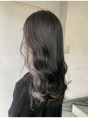 ブルーブラック イヤリングカラーシルバーアッシュ 木ノ下