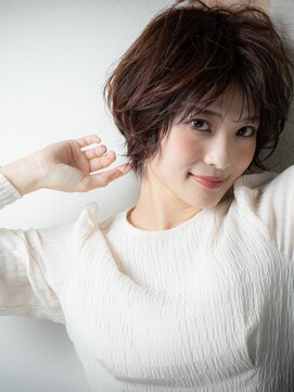 カバーヘア ブリス 北浦和(COVER HAIR bliss) 小顔矯正立体カットラフレディースショートx北浦和30代40代50代