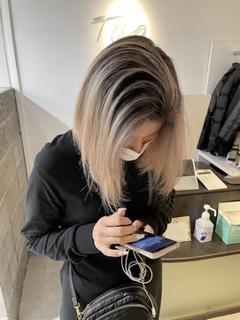 タオ 河原町(Tao) ボブとバレイヤージュ