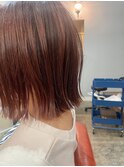 切りっぱなしボブ　ぱっつんボブ