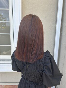 ヘアルーム フラット(HAIR ROOM flat) [ブリーチなしで叶う]レッドブラウン