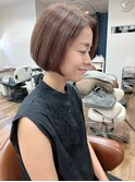 大人可愛い20代30代40代丸みショートボブ◎