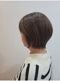 白髪活かしベージュ×大人ショート☆