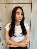 dark brown × 顔周りレイヤー