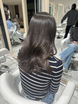 ザックギンザ(ZACC ginza) グレージュ/ネビージュ/ロングレイヤー/似合わせカット