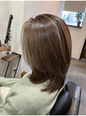 白髪染め×髪質改善