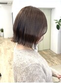 【Say.福岡】くびれボブ×前下がり×ベージュカラー