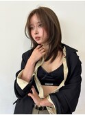 美髪レイヤーカット/顔まわりレイヤー/くびれロングレイヤー