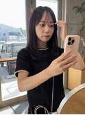 レイヤーカット × ブラウンカラー