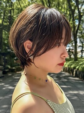 ロンドエニカ 大宮(Lond enika) グランマッシュ/細めハイライト/ショート/白髪ぼかし/前髪/大宮