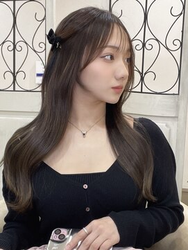 ミニョン(& mignon) オリーブグレージュ/お顔周りカット