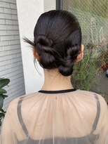 フェンヘアーアイス 中目黒(Fen.hair ici)&nbsp;秋のお呼ばれヘア◎艶髪シニヨン×カチモリアレンジ