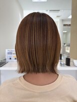ヘア ポジション HAIR Position 本荘店 外ハネベージュブラウン