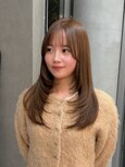 透明感ヘーゼルベージュ × レイヤーカット
