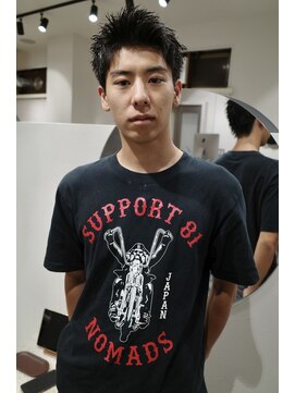 メンズカットスパイキーショート