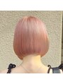 イル 天神大名店(ill)&nbsp;ピンクベージュ×前下がりボブ