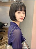 ショートボブ☆ワイドバング