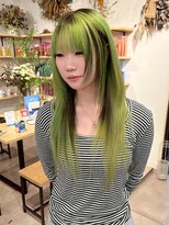 ヴェルア 四条烏丸 四条大宮(Velua)&nbsp;デザインカラー ケアブリーチ ライムグリーン