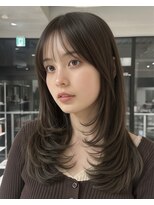 ミンクス 原宿店(MINX) ストレートアイロンでセット出来ちゃうセミロングレイヤー