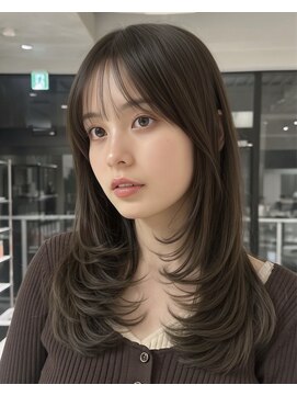 ミンクス 原宿店(MINX) ストレートアイロンでセット出来ちゃうセミロングレイヤー